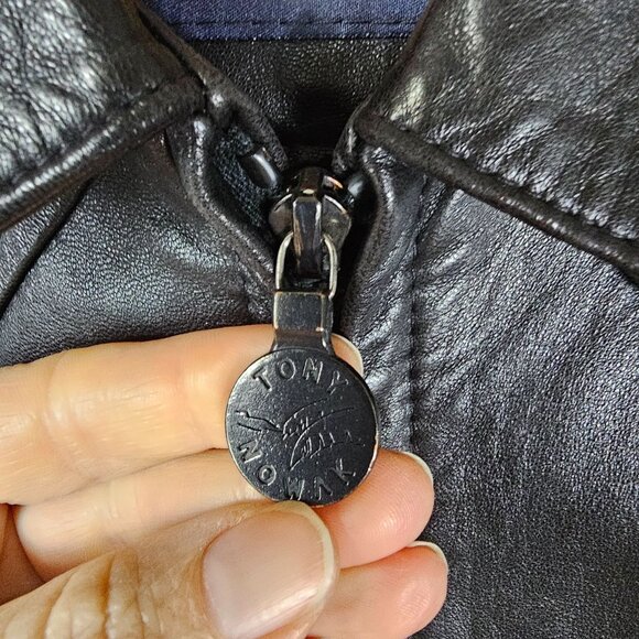 VTG Tony Nowak Country Star Hollywood Leather Jacket L Western Rockabilly Retro - Picture 11 of 12